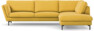 Madison Lux - 3-sits soffa med divan höger - Gul