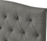 Delux Välvd - Sänggavel, 90-210 cm - Grå