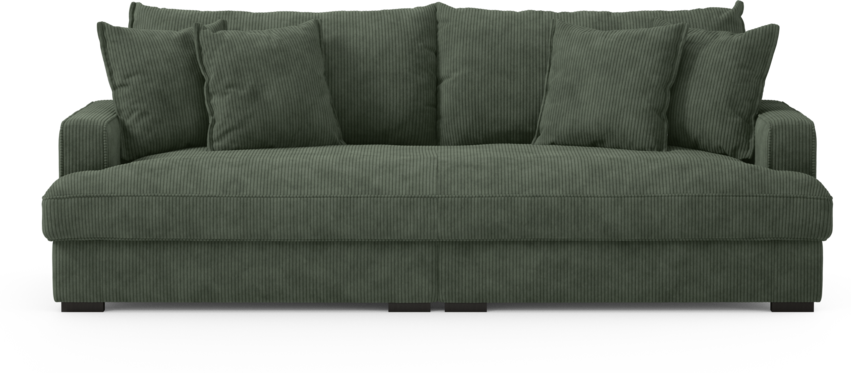 Rossi - 3-sits soffa, hel dyna - Grön