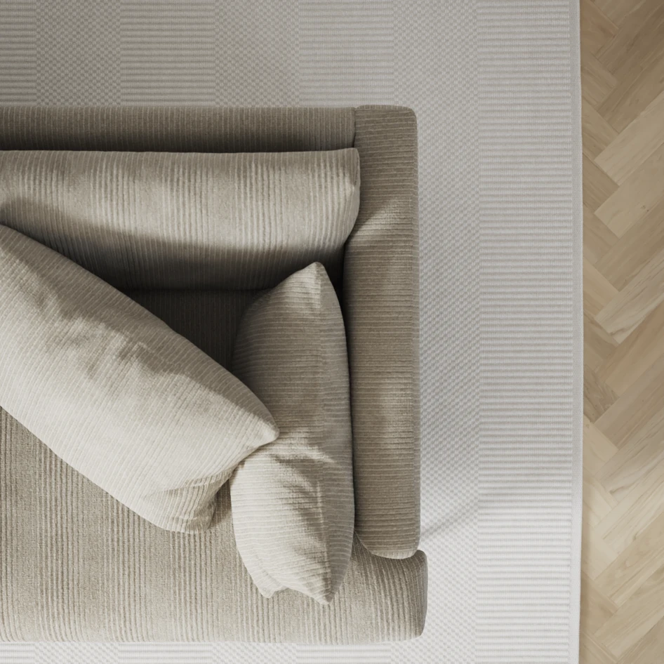 Harper - 3-sits soffa med divan vänster - Grå