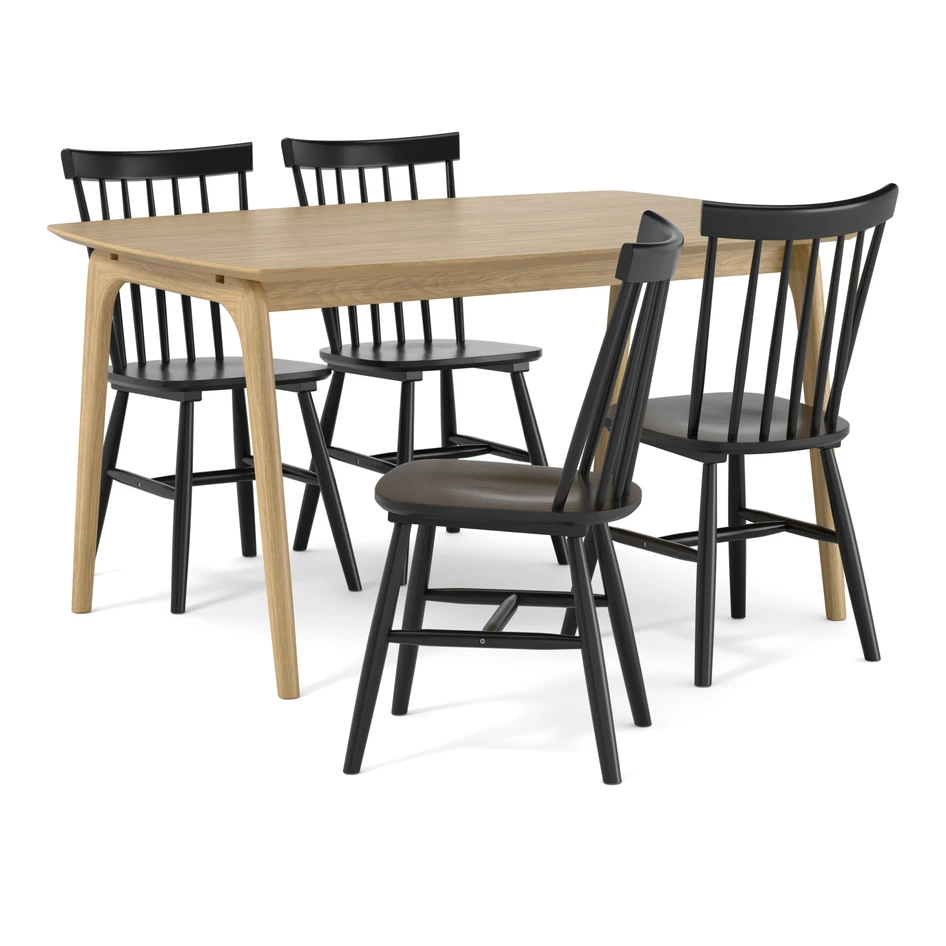 Nashua - Matgrupp med 4 stolar Sven - Beige