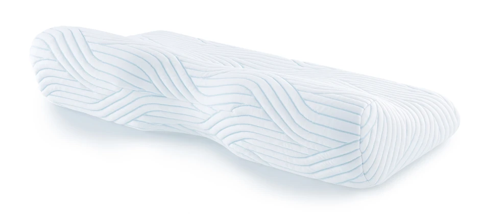 Tempur ErgoPlus SmartCool - Funktionskudde, 54x32 cm, höjd hög - Vit