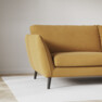 Madison Lux - 3-sits soffa med divan höger - Gul