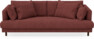 Harper - 3-sits soffa, hel dyna - Röd