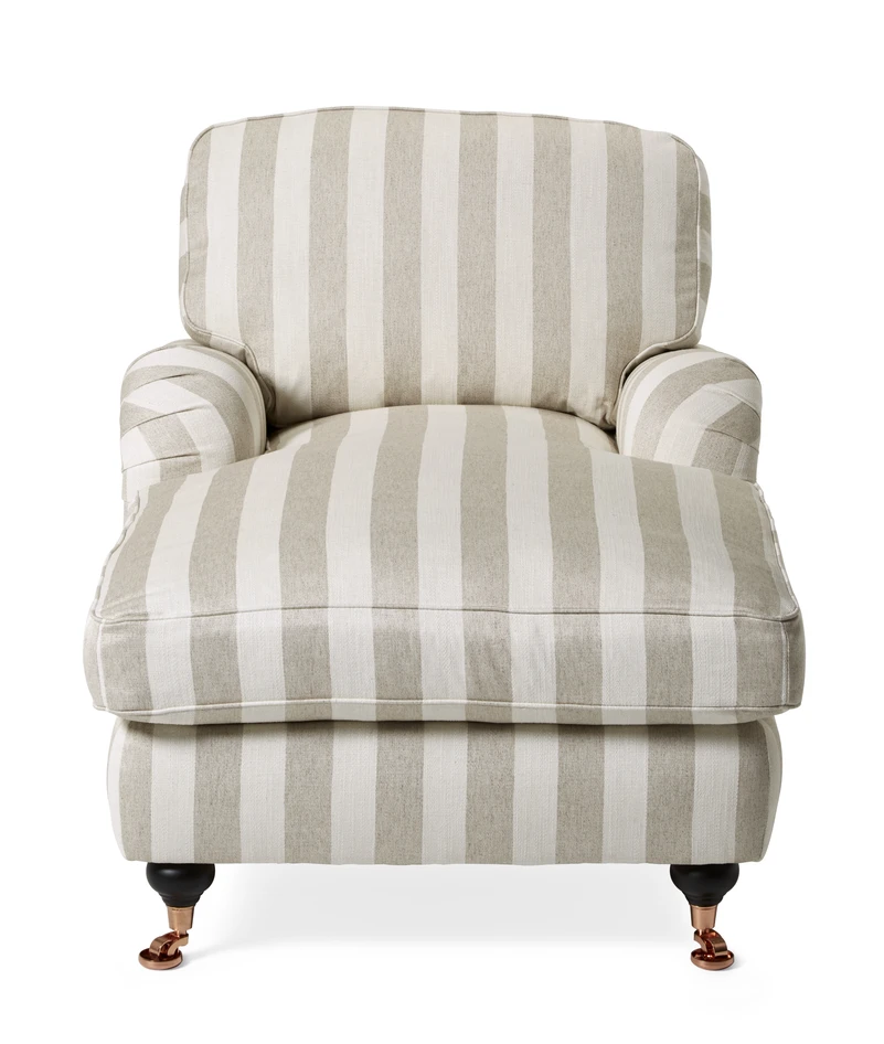 Oxford Delux - Schäslongsfåtölj, fast klädsel - Beige