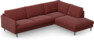 Madison Lux - 3-sits soffa med divan höger - Rosa