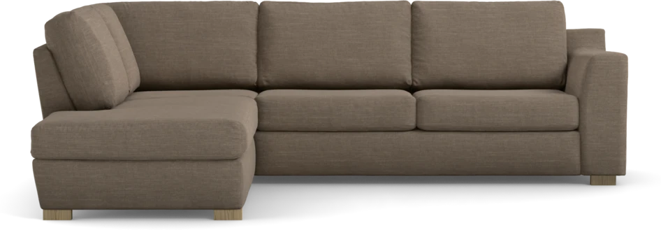 Friday - 2,5-sits soffa med divan vänster - Brun
