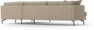 Harper - 3-sits soffa med divan höger - Beige