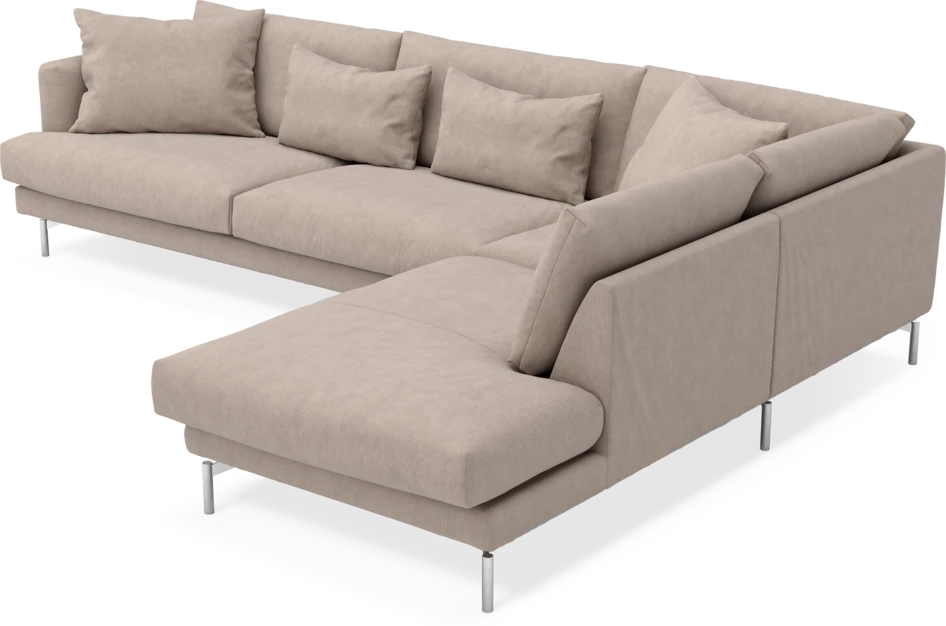 Harper - 3-sits soffa med divan höger - Beige