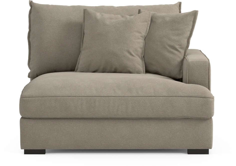 Rossi - 1,5-sits med armstöd höger - Beige