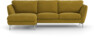 Madison Lux - 2-sits soffa med schäslong vänster - Gul