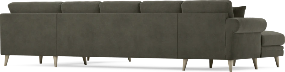 Eden - 3-sits soffa med schäslong vänster och divan höger - Grå