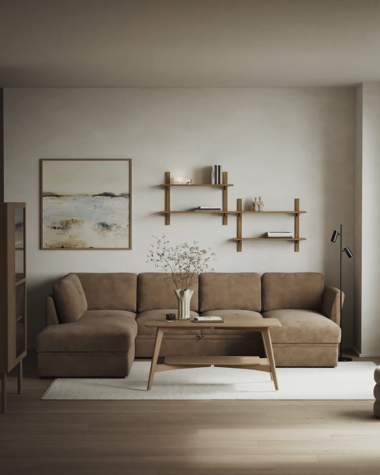 Öland - Bäddsoffa med divan vänster och schäslong höger - inspiration