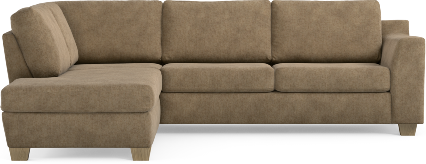 Friday - 2,5-sits soffa med divan vänster - Brun