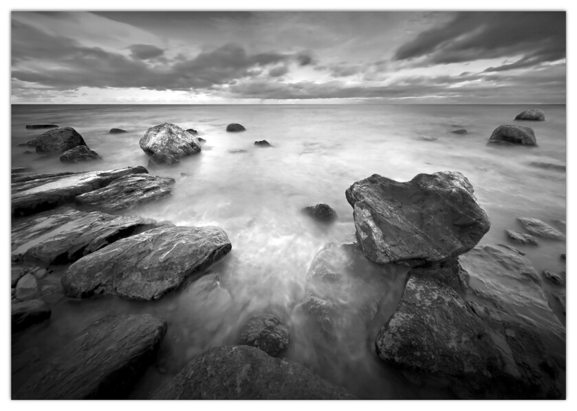 Seascape - Tavla, 100x70 cm - Svart