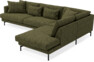 Harper - 3-sits soffa med divan höger - Grön