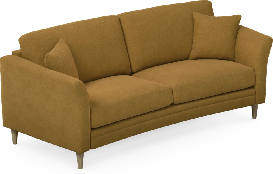 Eden - 2,5-sits soffa svängd - Gul