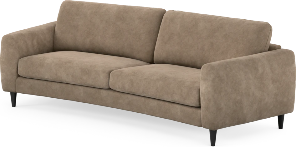 Bridge - 3-sits soffa svängd - Beige