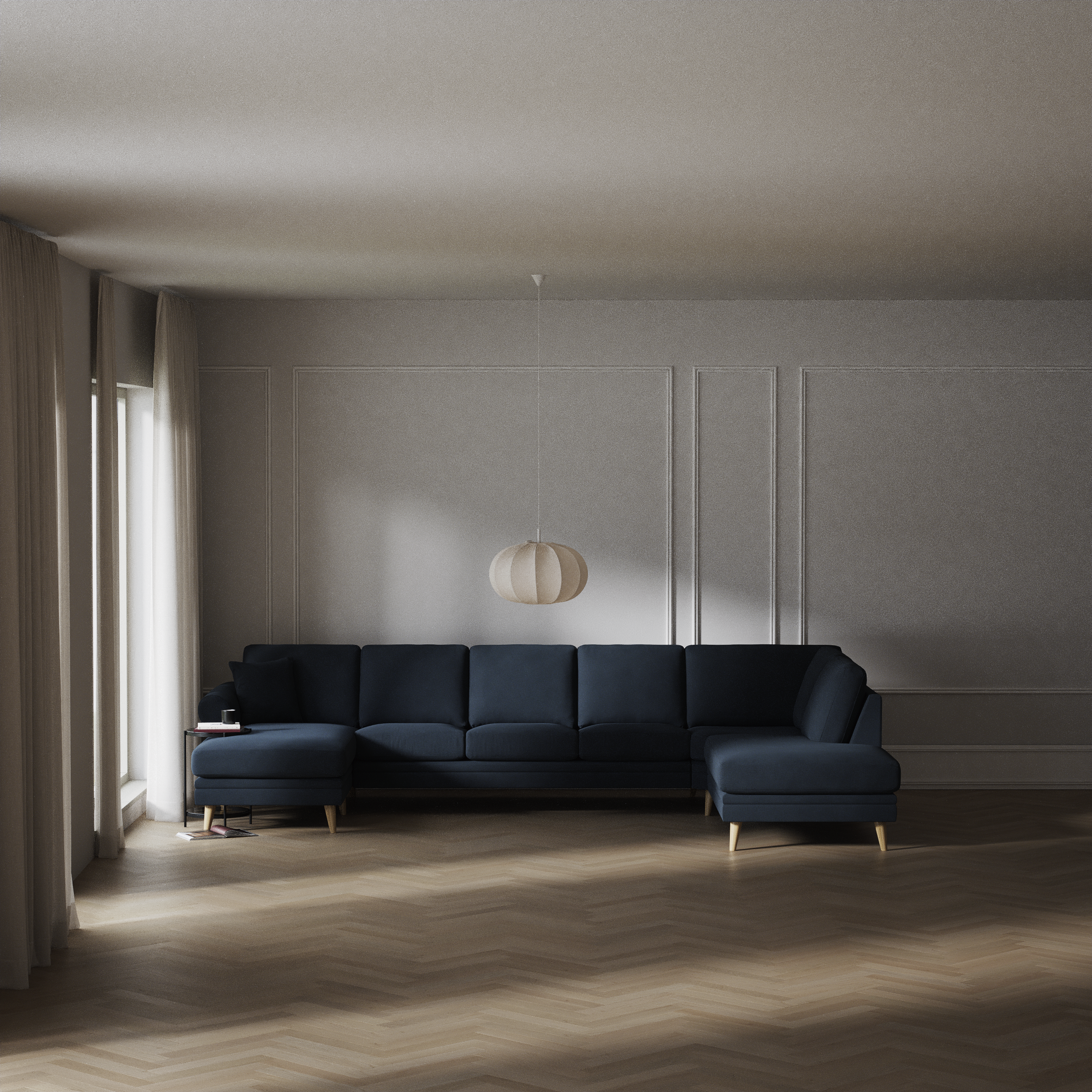 Eden - 3-sits soffa med schäslong vänster och divan höger - inspiration