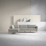 County - 2,5-sits soffa med divan vänster - Grå