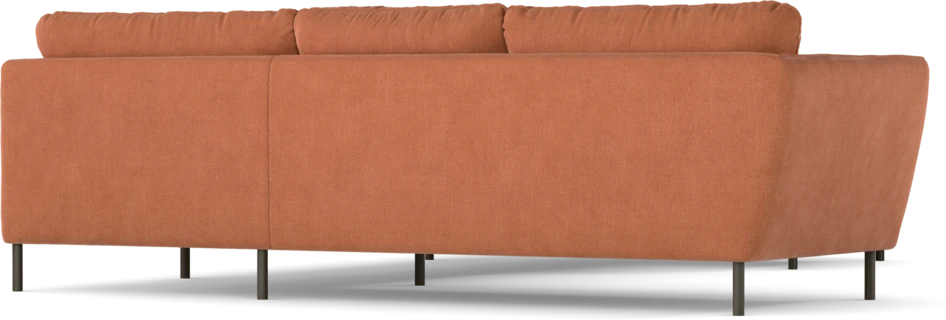 Madison Lux - Hörnsoffa med schäslong höger - Orange