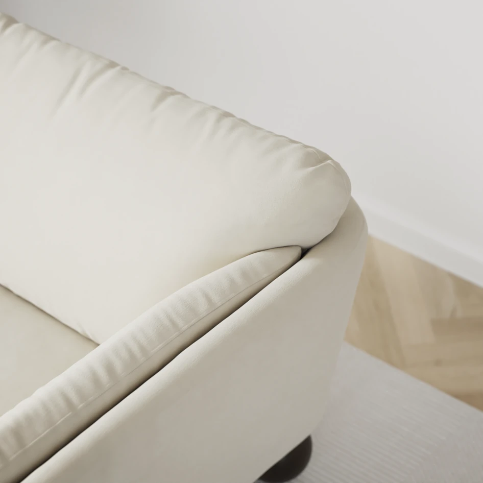 Madison Lux - Hörnsoffa 2+3-sits, hörn 2 - Vit