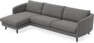 Madison - 3-sits soffa med schäslong vänster - Grå