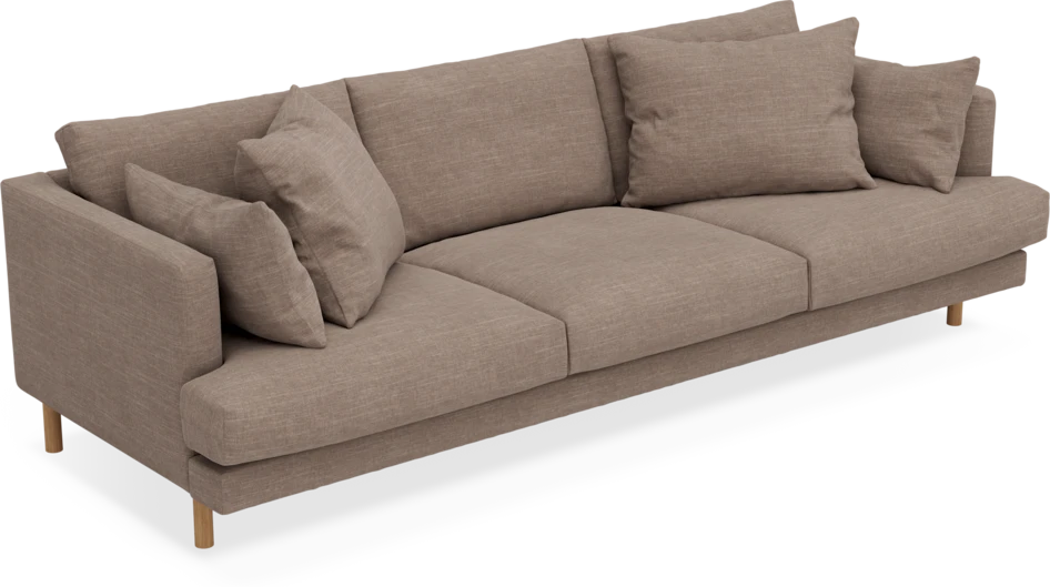 Harper - 4-sits soffa - Brun