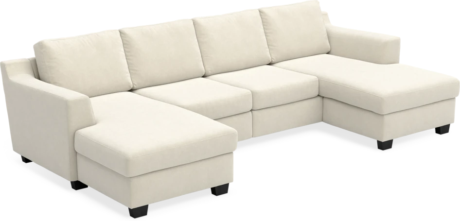 Friday - 2-sits soffa med två schäslonger - Beige