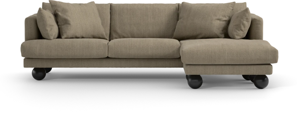 Harper - 4-sits med schäslong höger  - Beige
