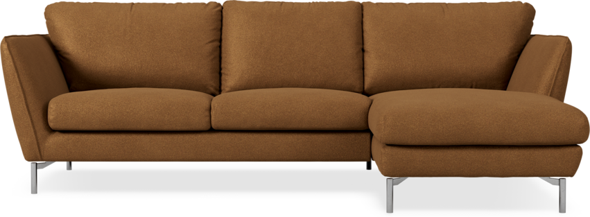Madison Lux - 2-sits soffa med schäslong höger - Brun