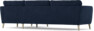 Bridge - 3-sits soffa med schäslong höger - Blå