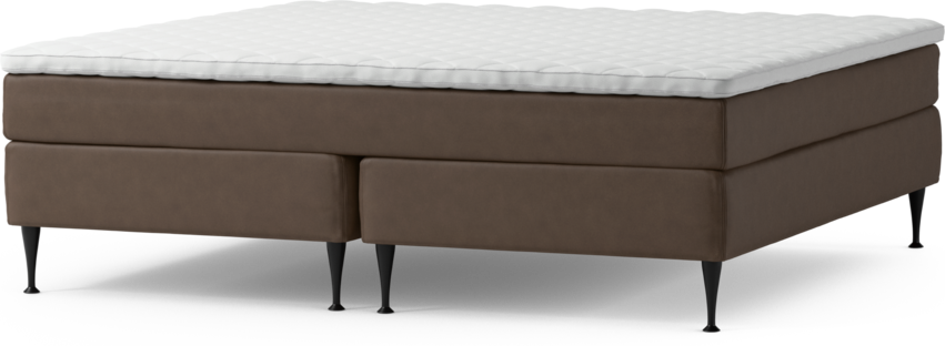 Delux Sense - Kontinentalsäng, dubbelsäng med bäddmadrass och sängben