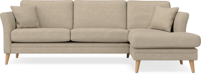 Eden - 2,5-sits soffa med schäslong - Beige