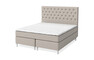 Sleep Delux - Kontinentalsäng, dubbelsäng med bäddmadrass Sense Delux - Beige
