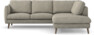 Madison Lux - 2-sits soffa med divan höger - Vit