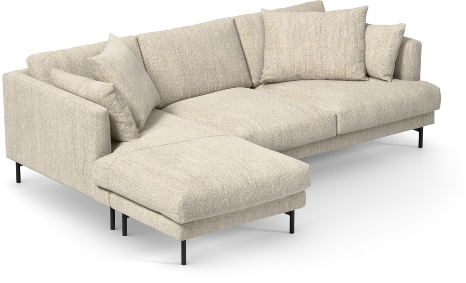 Harper - 4-sits med schäslong vänster - Beige