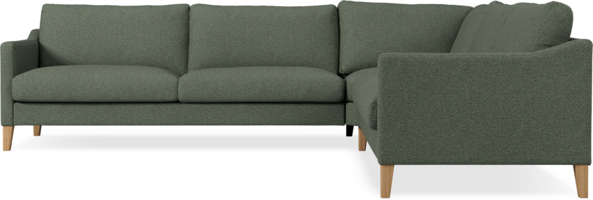 Winston - Hörnsoffa, 3+2-sits - Grön