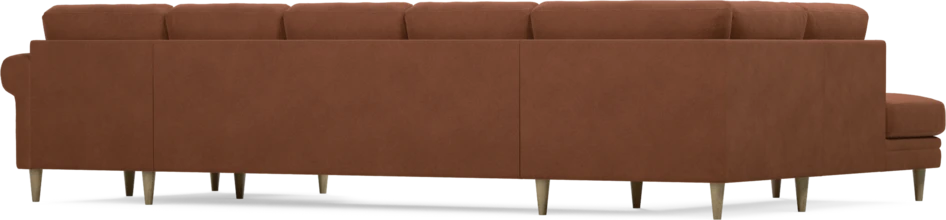 Eden - 3-sits soffa med divan vänster och schäslong höger - Orange