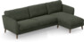 Bridge - 3-sits soffa med schäslong höger - Grön