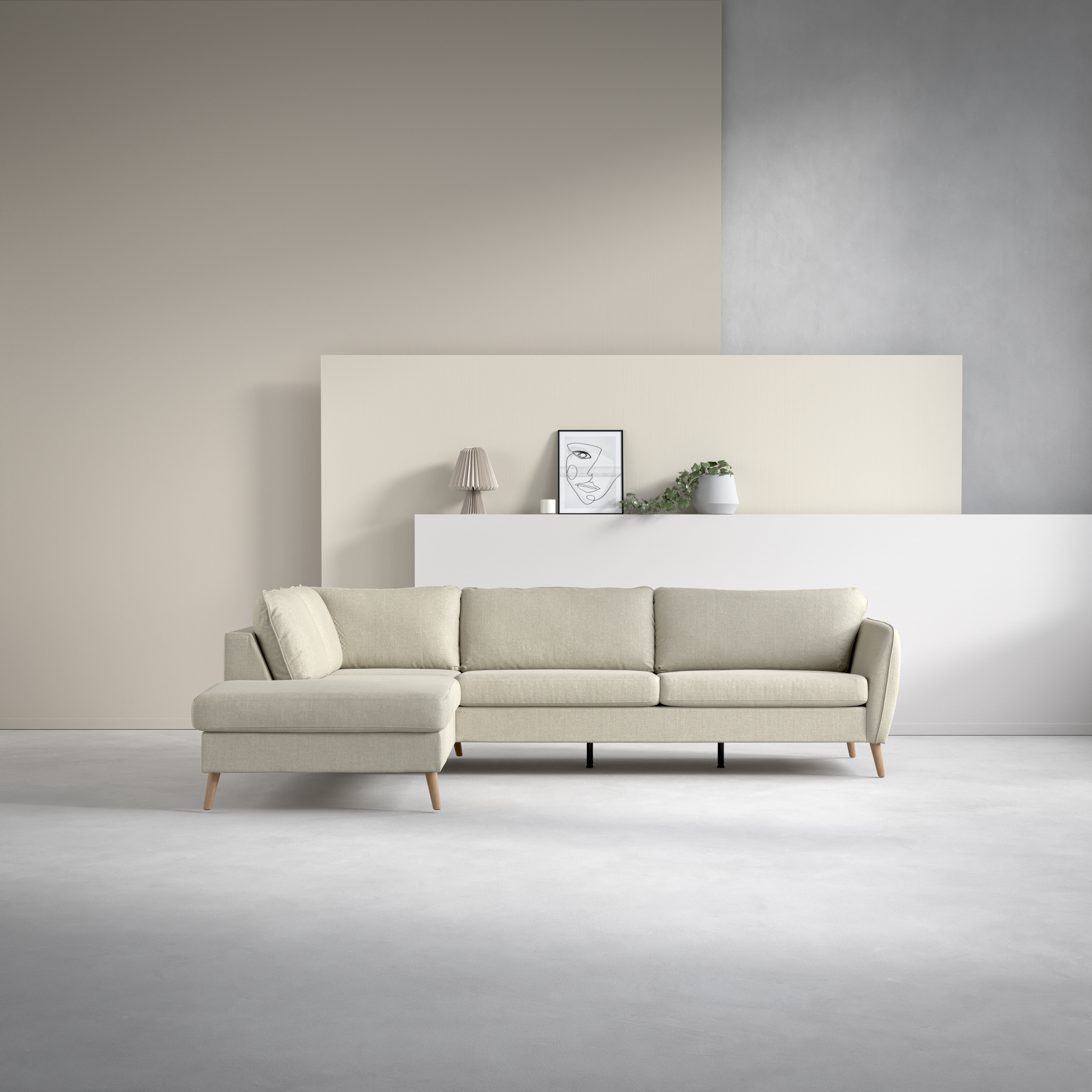 County - 2,5-sits soffa med divan vänster - inspiration