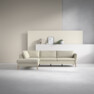 County - 2,5-sits soffa med divan vänster - Beige