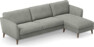 Bridge - 3-sits soffa med schäslong höger - Grå