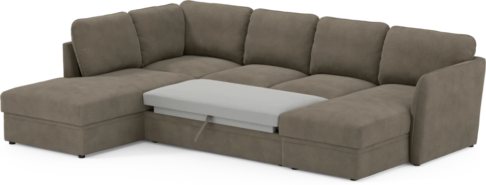 Öland - Bäddsoffa med divan vänster och schäslong höger - Beige
