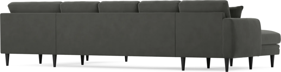 Eden - 3-sits soffa med schäslong vänster och divan höger - Grå