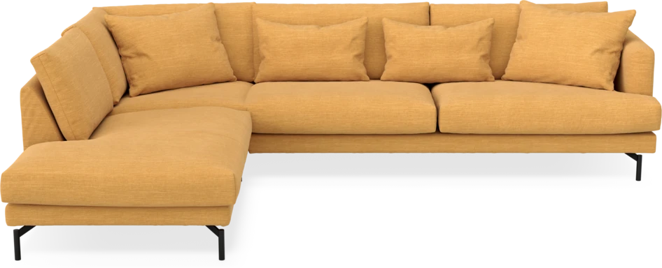 Harper - 3-sits soffa med divan vänster - Gul
