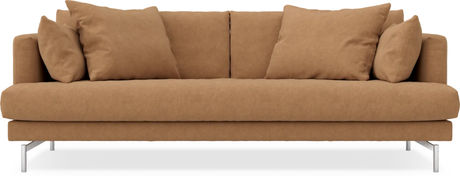 Harper - 3-sits soffa, hel dyna - Gul