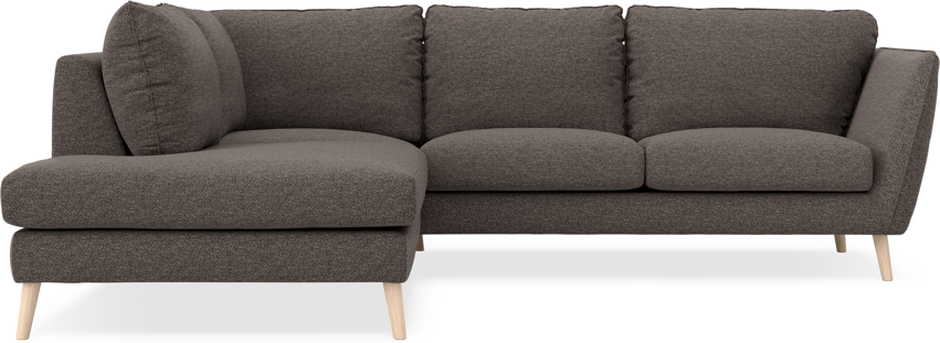 Madison - 2-sits soffa med divan vänster - Grå