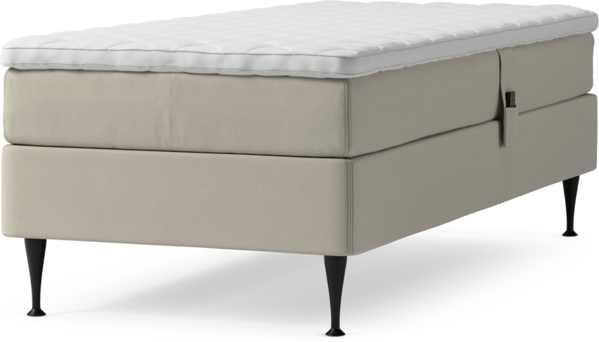 Delux Sense - Ställbar säng, enkelsäng med bäddmadrass och sängben