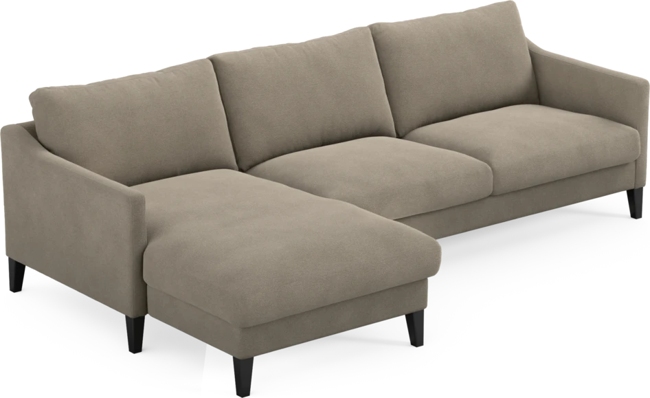 Winston - 3-sits soffa med schäslong, vändbar - Beige